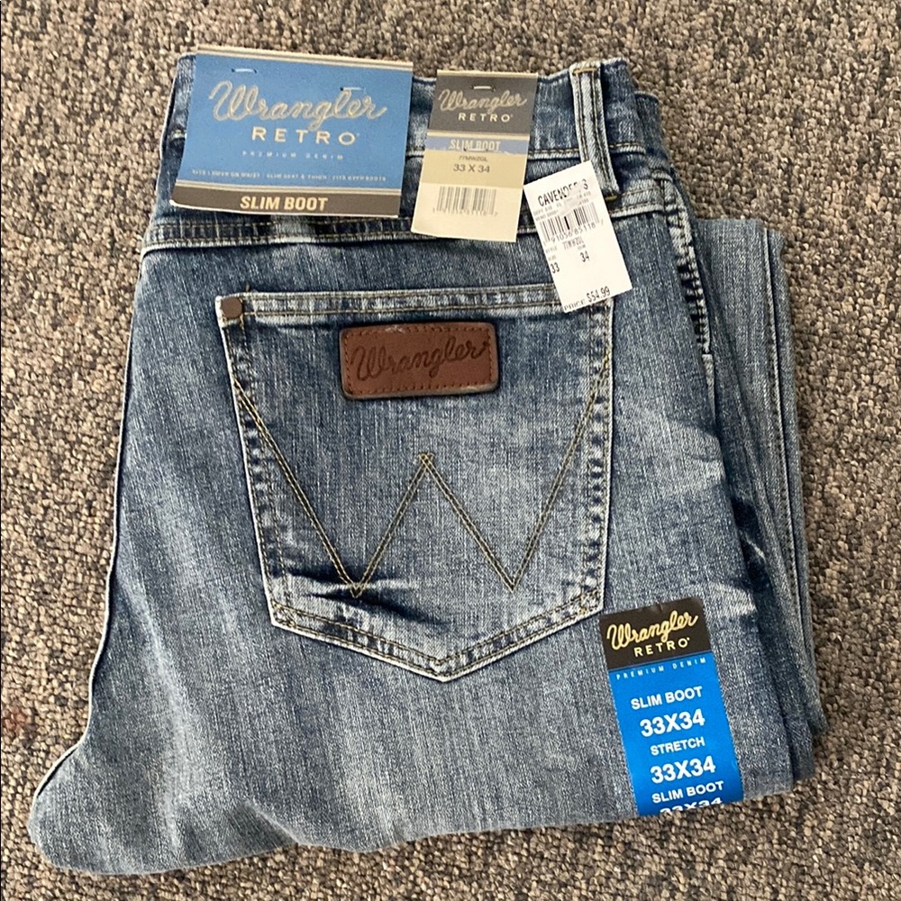 Wrangler Blue Bootcut Jeans Classic Style